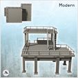 4.jpg Modern Metal Industrial Platform with Floor and Stairs (32) - Modern WW2 WW1 World War Diaroma Wargaming RPG Mini Hobby
