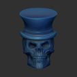 Shop2.jpg Skull with top hat hollow inside, eyes closed