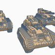 Gatling-Tanks.png Machine Gun Tank - Perfect for Scifi Games