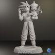 3.jpg Goku & Young Gohan - 3D Printable STL  - presupported