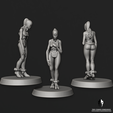 Slave_Woman_GreyAlien_01.png Archivo 3D Esclavos alienígenas, marcadores de objetivos / fichas・Modelo de impresora 3D para descargar
