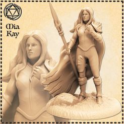 female-fighter.jpg STL-Datei Kämpferin・3D-Druckvorlage zum Herunterladen