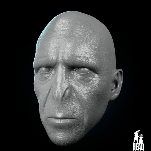 03.png Пользовательская голова Лорда Волдеморта - 3D модель для печати