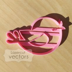 PAJARO.jpg Archivo STL Bird cookie cutter. Cortante de pájaro. Cortante pajarito・Diseño imprimible en 3D para descargar