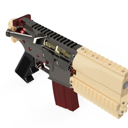 M4_Carbine_2018-Jun-22_10-32-37PM-000_CustomizedView21132244291_jpg.jpg 3D file Boltex — Conversion kit for M4/M16 airsoft rifle.・3D printer design to download, production