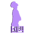 Jimin silhouette.stl BTS member individual silhouette ornaments