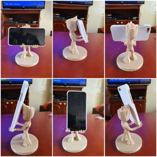 WhatsApp Image 2020-07-30 at 17.25.13.jpeg STL file Baby Groot cell phone holder・3D printable model to download, diegoccq