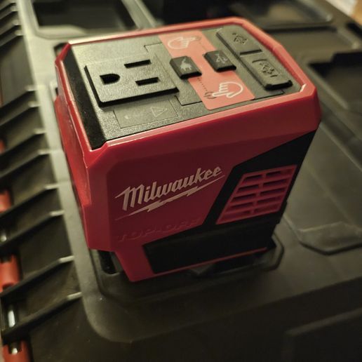 M18 Power Supply Adapter Mount for Packout 3D model