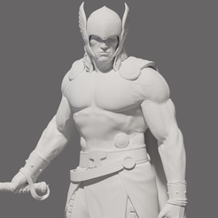 THOR05.png Free STL file THOR god of thunder (fixed helmet mesh)・Model to download and 3D print