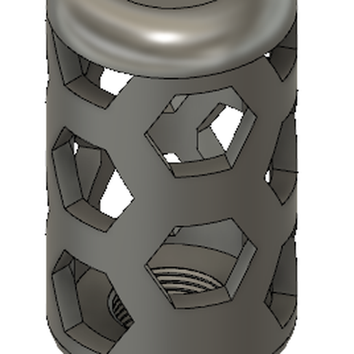 hex muzzle device 3D model