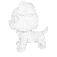 025.png Low-Poly Pup - Personnage de chien mignon pour le rigging et l'impression 3D