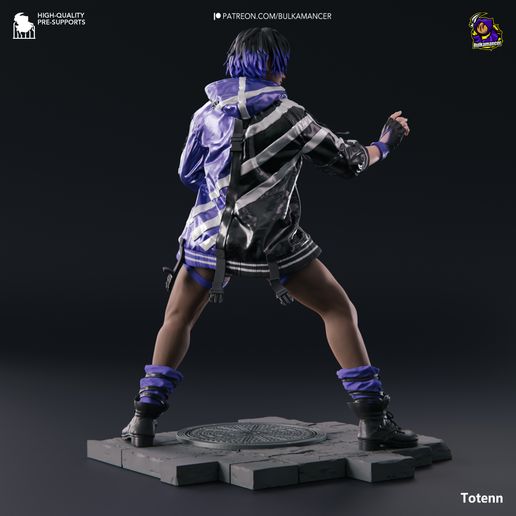 👾 Reina | Tekken 8 | 245mm・ 3D File for 3D printing・Cults