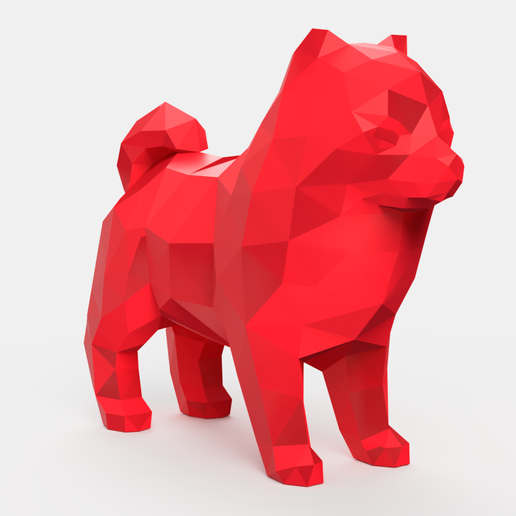 Spitz Low Poly