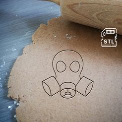 gas mask_etsy.jpg Gas Mask Cookie Cutter