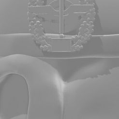 14-Skull-Log.jpg STL file Skull German Armed Forces Beret Logistics Troop LogTrp Loggi Log・Model to download and 3D print