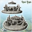 2.jpg Round orc building with wooden roof and four horns (5) - Ork Green Horde Fantasy Beast Chaos Demon Ogre