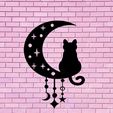 1.jpg cat moon PLANET WALL DECORATION WALL DECORATION DECO ANIMALS