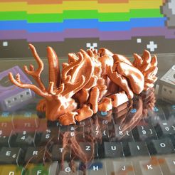 20210808_115136.jpg Archivo STL v1 Jackalope - Conejo Monstruo Flexi Articulado (impresión en el lugar, sin soportes)・Idea de impresión 3D para descargar