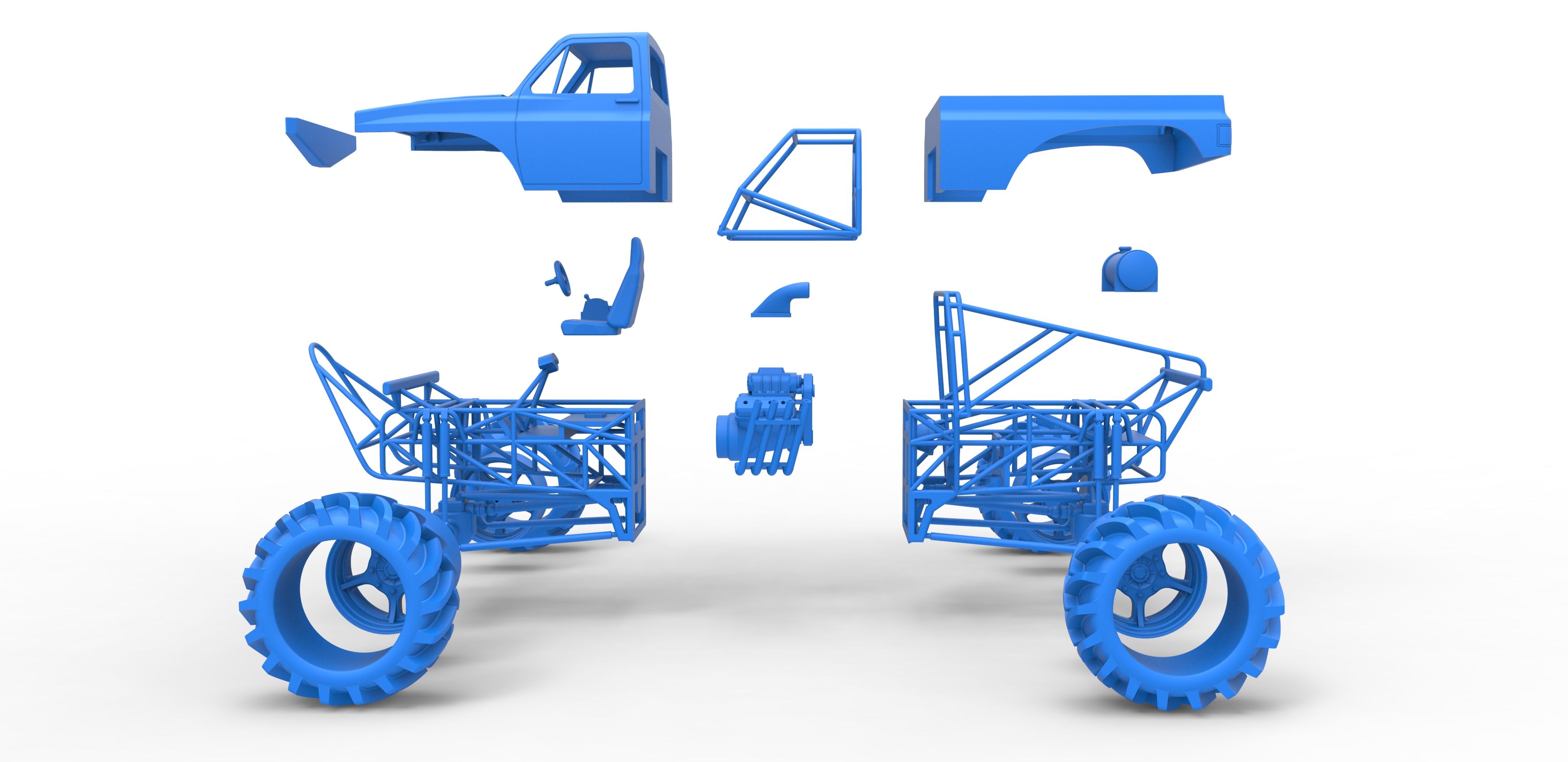 67.jpg Archivo 3D Camión de lodo de fundición a escala 1:25・Objeto de impresión 3D para descargar, CosplayItemsRock