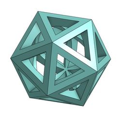 Icosa.JPG Free STL file Icosahedron (Spherical Center)・Object to download and to 3D print, nicjones1