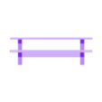 HO scale picnic table.stl STL file O, HO, N scale Picnic Table・3D print design to download, AnthonyVanVolkinburg