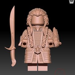 z4545260527281_33ac15fc7f1f26c193ff63fd51ffb0ed.jpg STL file Custom minifig Lord of the ring Thorin・Design to download and 3D print