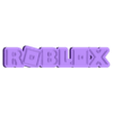 BlackBlue - Roblox v2 THICKER.stl 3D MULTICOLOR LOGO/SIGN - Roblox (Two Versions)