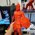 20180802_220713.jpg Free 3D file Gladiator by Redxvb - Smoothed and sliced (Choice of sword or Flail)・3D printer design to download