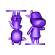cow split.stl Animal Crossing Cow