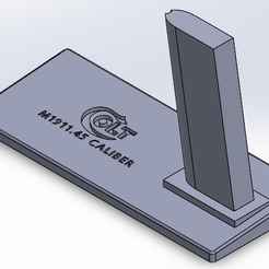 Vue_Iso.PNG Fichier STL gratuit Stand Colt1911・Objet pour impression 3D à télécharger