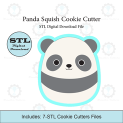 Etsy-Listing-Template-STL.png Fichier 3D Panda Squish Cookie Cutter | Fichier STL・Modèle pour imprimante 3D à télécharger
