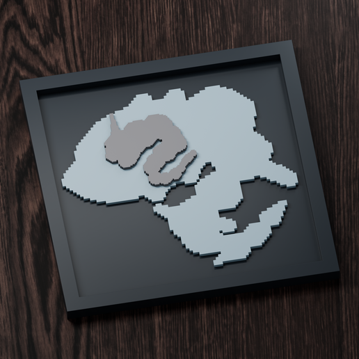 Steelix Line - Pokemon Silhouette Frame | Gen 4 sprite style | STL