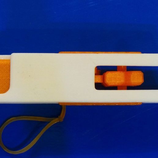 STL file Rubber band gun with Blowback action・Model to download and 3D ...