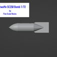 Luftwaffe $C258 Bomb 1/72 by Fine Scale Resins SC250 Бомба Люфтваффе