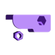 BottomRightForOneNut_fixed.stl Z braces for Wanhao Duplicator i3, Cocoon Create, Maker Select, and Malyan M150 i3 3D printers.