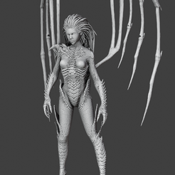1.png 3D-Datei StarCraft: Sarah Louise Kerrigan・Design für den 3D-Druck zum Herunterladen