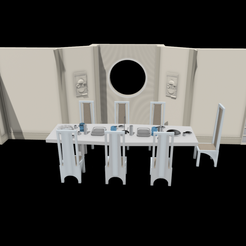 2023-02-10-105950.png Fichier 3D Diorama de la salle à manger de Star Wars Cloud City pour figurines de 3,75" et 6・Design pour imprimante 3D à télécharger
