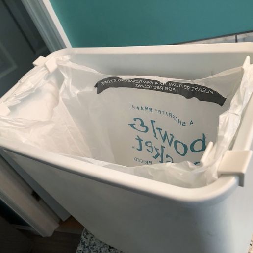 Grocery Bag Hanger for Waste Basket 3D model