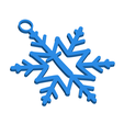 TSnowflakeInitialGiftTag3DImage.png Letter T - Snowflake Initial Gift Tag Ornament