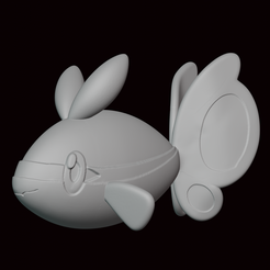 Finneon.png Файл STL 456- Фигурка покемона Финнеона・Модель для печати в 3D скачать