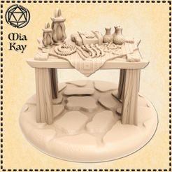 table-with-wares.jpg STL file Table with Wares・3D printable model to download