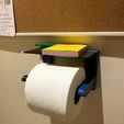 Toilet paper roll holder - wall mount by cmh, Download free STL model