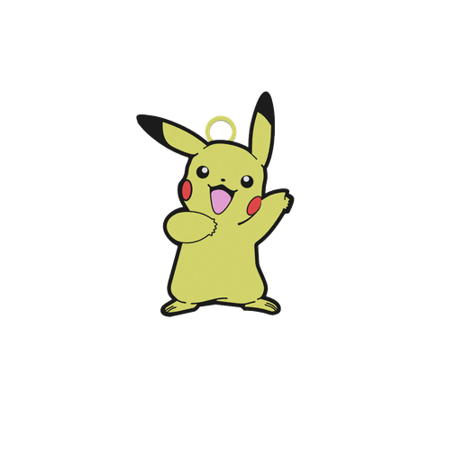 Pikachu keychain 3D model