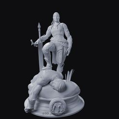 rad01.jpg Fichier STL Grand Seigneur de Guerre Radha - Magic the Gathering MTG・Modèle imprimable en 3D à télécharger
