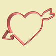 corazon flecha 01.png Valentine's day cookie cutters (cortadores de galletas día del amor)