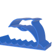 Dolphin_PS_Solid_Hollow_05.png Dolphin and Penquin Shape Phone Stand Bundle, Hollow and Solid version, 4 STL's - Instant Download - No Supports Needed