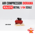 p5.png Air Compressor Realistic 1/64 Diorama Diecast Garage Workshop Hotwheels 1:64 Scale Miniature Accessories DIY