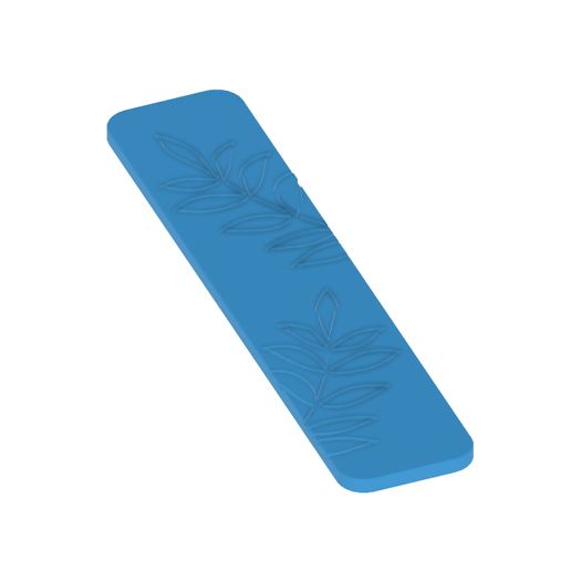 bookmark_with_leaves2.jpg cutter for polymer clay, bookmark with leaves