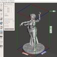 BellyDancerPinup_MeshmixerDimensions01.JPG Belly Dancer Pinup 3D print model