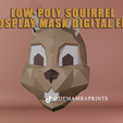 render.png Low Poly Squirrel Cosplay Mask